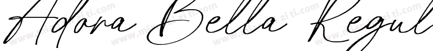 Adora Bella Regular字体转换